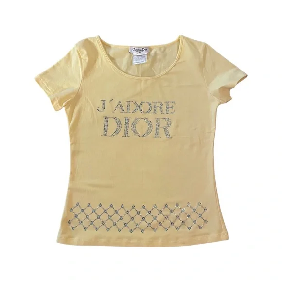 Dior | Tops | Vintage Christian Dior Rhinestone Top Shirt